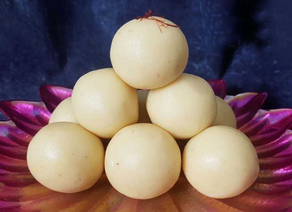 Vegan Malai Ladoo – Cardamom Cream Fudge Balls