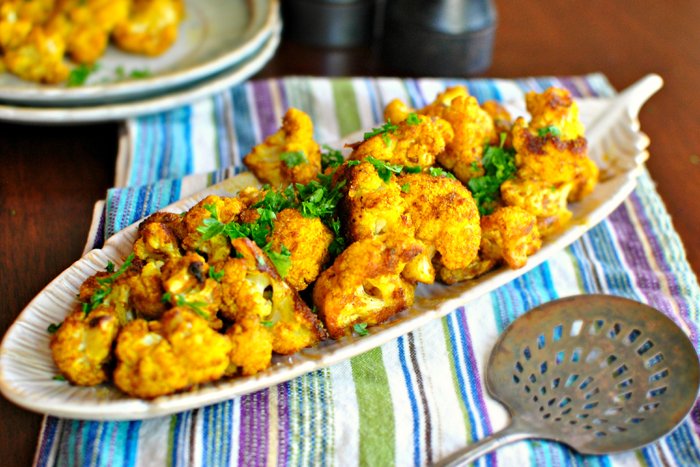 Curry Roasted Cauliflower