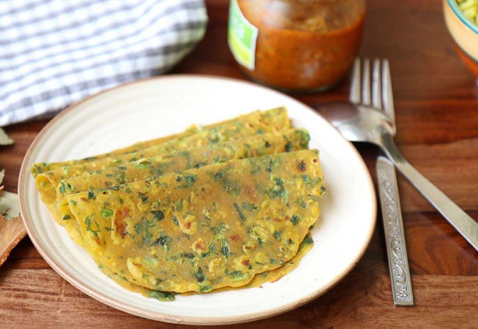 Healthy Palak (Spinach) Paratha