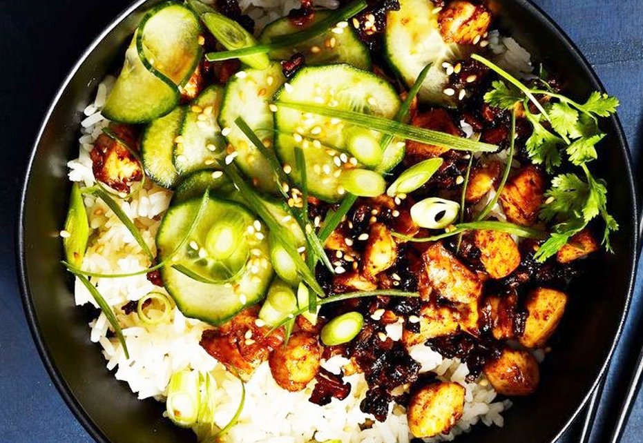 Sticky Tofu Bowl Recipe