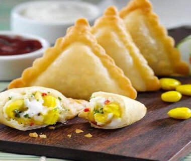 Cheese Corn Samosa Recipe